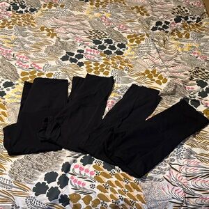 Lot of Maternity Leggings/Bike Shorts - Solid Black